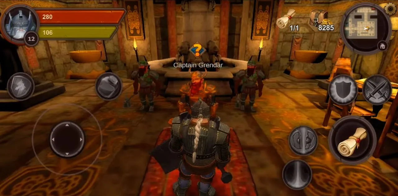 Dungeon Ward - rpg offline Captura de pantalla 1